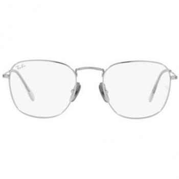 Ray-Ban RX8157V Frank 1224 Men's Eyeglasses Silver Size 51 - Blue Light Block Available