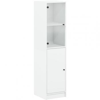 Aparador con puerta de vidrio blanco Anta 35x37x142 cm