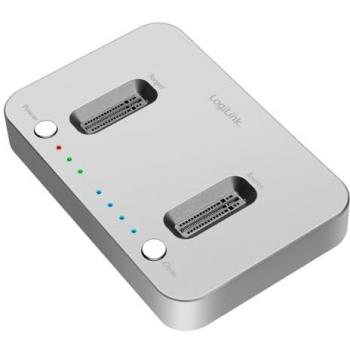 Estación de Acoplamiento LogiLink QP0033 USB 3.1 para 2x M.2 NVMe y SATA con Función de Clonación