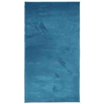 Alfombra de pelo corto OVIEDO 80x150 cm Color Antracita, Beige, Crema y Turquesa - Alfombra de Piso para Sala de Estar, Dormitorio, Habitación y Salón, Tapete