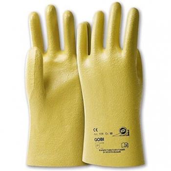 Guantes Gobi 109 Talla 8 Jersey Amarillo con Nitrilo EN 388 PSA Categoría II Honeywell