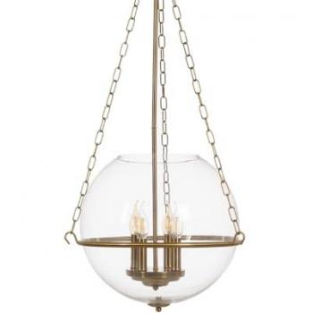 Lámpara de Techo Dorado Cristal Hierro 220-240 V 40 x 40 x 80 cm