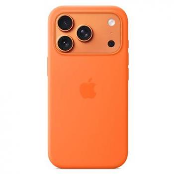 Funda de Silicona Naranja con MagSafe para iPhone 17 Pro
