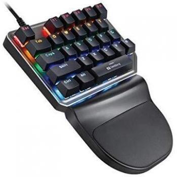 Teclado Mecánico para Juegos Sandberg Ragestorm con Iluminación LED Personalizable y Garantía de 5 Años