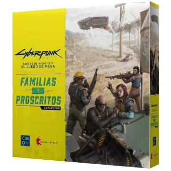Cyberpunk 2077: Familias y Proscritos - Juego de Mesa con Ambientación Futurista Recomendado para Mayores de 14 Años