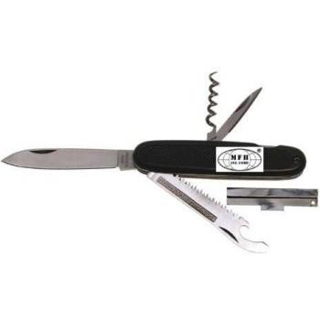 MFH BW - Navaja Militar (19,5 cm, Hoja de 8,5 cm), Color Verde