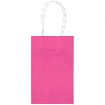 Amscan 10 Piezas Bolsa de Regalo de Papel, Rosa
