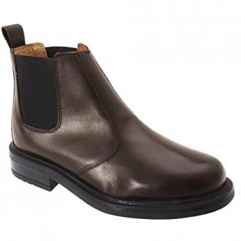 Roamers Men's Brown Leather Quarter Lining Gusset Dealer Boots (Size 7 UK)