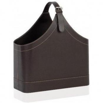 ANDREA HOUSE Revistero Efecto Piel Marron