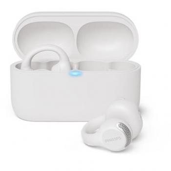 Auriculares Philips True Wireless Open Ear TWS Bluetooth 5.4 con Micrófono, Resistente al Sudor, 28 Horas de Reproducción - Blanco