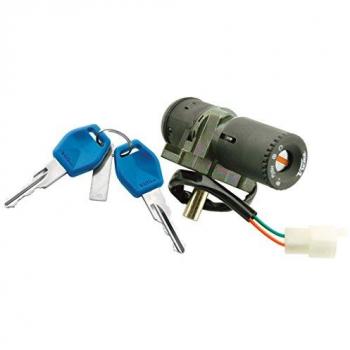 CERRADURA 6241 - Cerradura Contacto para motos Aprilia Habana/Custom, modelo V PARTS, incluye cilindro de alta seguridad, diseño específico para facilitar su instalación en modelos Aprilia Habana y Custom, fabricada con materiales