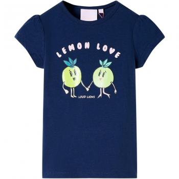 Camiseta infantil azul marino 104