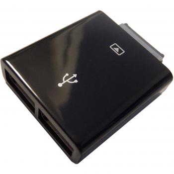 vhbw USB Host DOBLE (on tu go) adaptador para Asus EEE Pad transformador TF101, TF101G, TF300, TF700, TF700T, TF201, TF300T, TF300TG, TF300TL