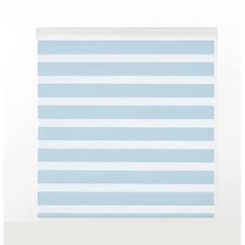 Estor Enrollable Translucido Sansa Doble Tejido Celeste 105 x 255 cm