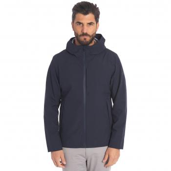 Save The Duck Men's Blue Lightweight Hooded Jacket Size M