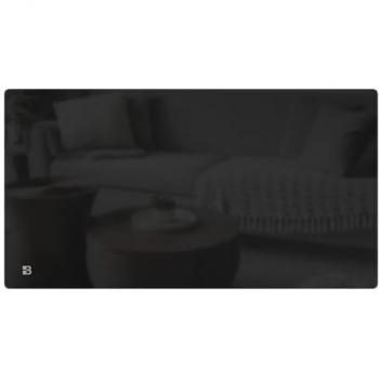 Radiador eléctrico fijo de inercia seca cerámica con panel frontal de vidrio 2000W Bestherm IRIS horizontal negro
