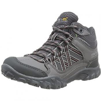 Regatta Kids Lightweight Edgepoint Waterproof Mid Walking Boots Granite Brandied Apricot, Size: UK Infant 10