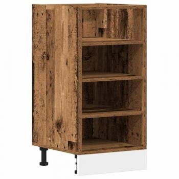 Armario inferior de madera envejecida 40x44,5x81,5 cm en madera compuesta