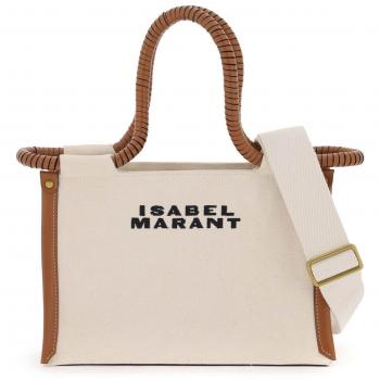 Isabel Marant Toledo Embroidered Canvas Tote Bag - One Size Brown