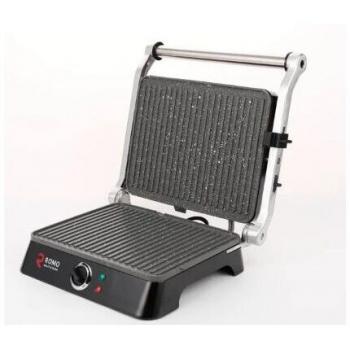 Grill Eléctrico Romo con Revestimiento de Piedra 2000W y Apertura 180º