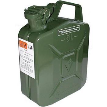 Jerrican Metálico 5L Verde Antirouille y Resistente a Hidrocarburos con Verrouillage à Goupille