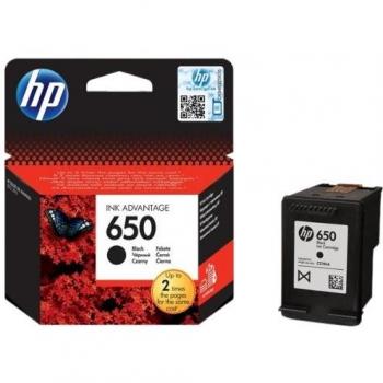 Cartucho de Tinta Original HP 650 Negro (360 páginas)