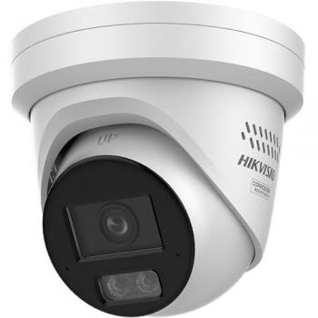 Cámara IP Hikvision 4MP ColorVu 3.0 con visión nocturna inteligente, AcuSense 3.0 y micrófono doble, exterior IP67, PoE