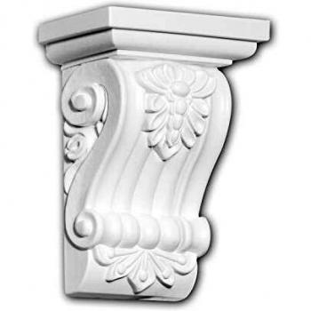 Ménsula Decorativa Estilo Iónico Blanca Profhome 119012