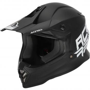 Casco de Motocross Acerbis Impact Steel Junior Negro T52