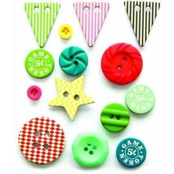 Fancy Pants Designs Everyday Circus Button Set by Fancy Pants Designs
