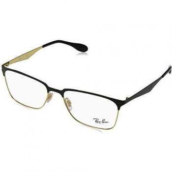 Ray-Ban 0Rx6344, Monturas de Gafas para Hombre, Gold/Top Shiny Black, 56