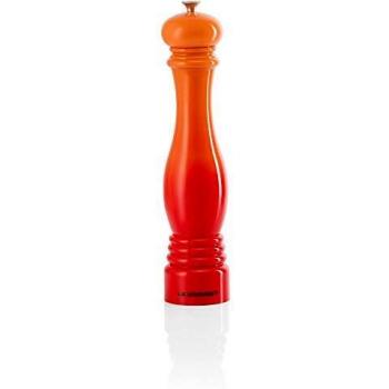 Le Creuset Molinillo de pimienta clásico ajustable, Grande, Plástico ABS resistente a grietas, Anticorrosión, 518 g, Naranja Volcánico