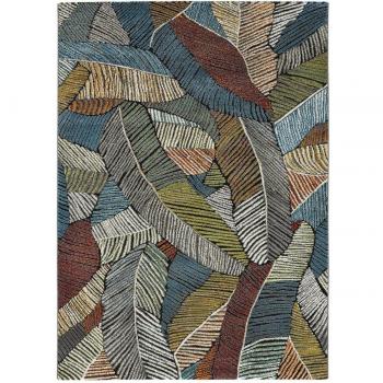 Alfombra de Interior Estilo Mosaico Koby - Multicolor, disponible en tamaños 80x150 cm, 120x170 cm, 140x200 cm y 160x230 cm