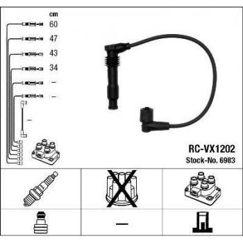 Juego de cables de encendido NGK 6983 - Cables de alta calidad, resistencia al calor, diseño específico para cada vehículo, fácil instalación, mejora en la eficiencia del motor y reducción de emisiones