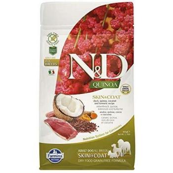 Linea Quinoa - Pienso para perro de pato quinoa, coco, cúrcuma, Farmina N&D, 800 g