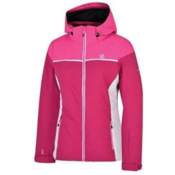 Dare 2b Sightly Waterproof & Breathable Quilted Silhouette Ski & Snowboard Jacket with High Loft Insulation and Taped Seams Chaquetas aislantes Impermeables, Mujer, Fuschia/Cyber Pink, 6