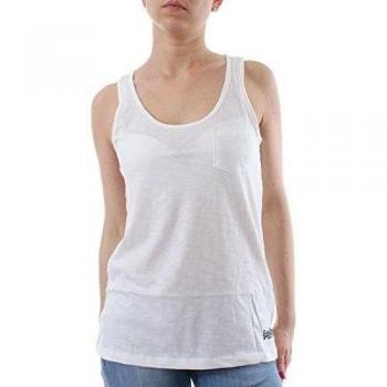 Superdry - Camiseta sin mangas - para mujer blanco L