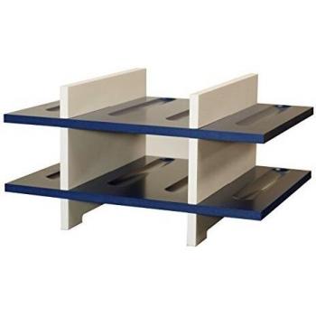 Expovinalia Botellero para 8 Botellas, MDF, Azul, 40x28x6 cm