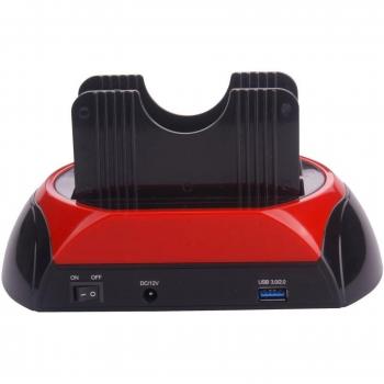 Waytex 12512 - Adaptador USB 3.0 para Disco Duro SATA 2,5 y 3,5, Color Negro