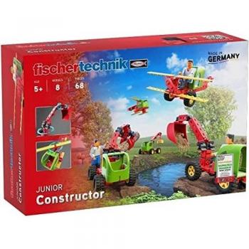 Fischertechnik JUNIOR Constructor 564065 - Juego de construcción para niños, incluye 8 modelos, recomendado a partir de 5 años