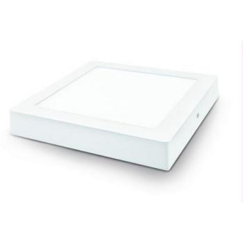 Downlight LED Superficie Cuadrado Blanco Matel 24W 4200K