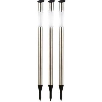 Lámpara Solar con Anclaje de Acero Inoxidable Fania, Set de 3 Unidades