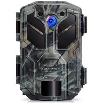 APEMAN Cámara de Caza 20MP 1080P HD 40 IR LED Trail Cámara de juego para nítido tiro nocturno y visión hasta 65 pies IP66 de diseño impermeable para Monitoreo de vida silvestre y seguridad en el hogar