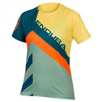 Maillot Endura SingleTrack Print Limited Edition manga corta turquesa multicolor mujer - XL