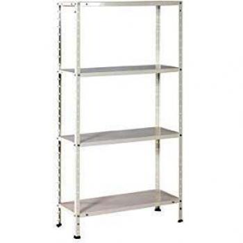 Estanteria Metalica Blanca 4 E 150X75X30 Cm