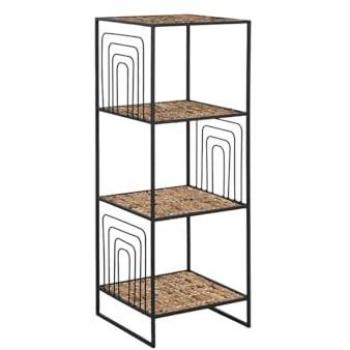 Estantería Home Esprit Negra de Metal y Fibra 35 x 35 x 98 cm