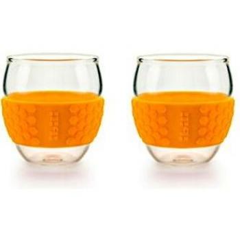 IBILI 623520 Set 2 Vasos de Cafe y de té, Amarillo, 16 x 9 x 9 cm