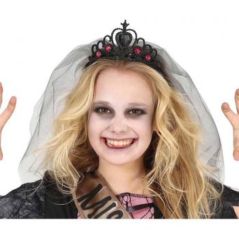 Diadema de Princesa Fantasma con Velo