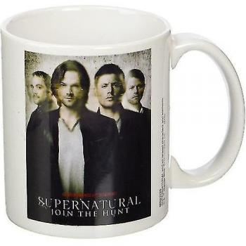 Taza Supernatural Únete a la caza Blanco/negro/gris One Size