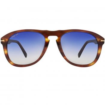Polarized Men's Sunglasses Gold 101 Brown Havana Glossy 55mm